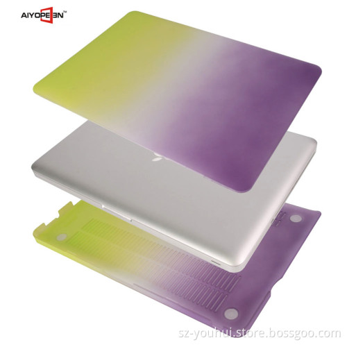 Hot sales Gredient Orange Tri Colour Design for laptop Pro 15.4inch with 10 colors